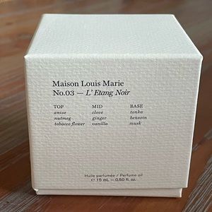 Maison Louis Marie No.3 L’Etang Noir Perfume Oil Fragrance. Used once